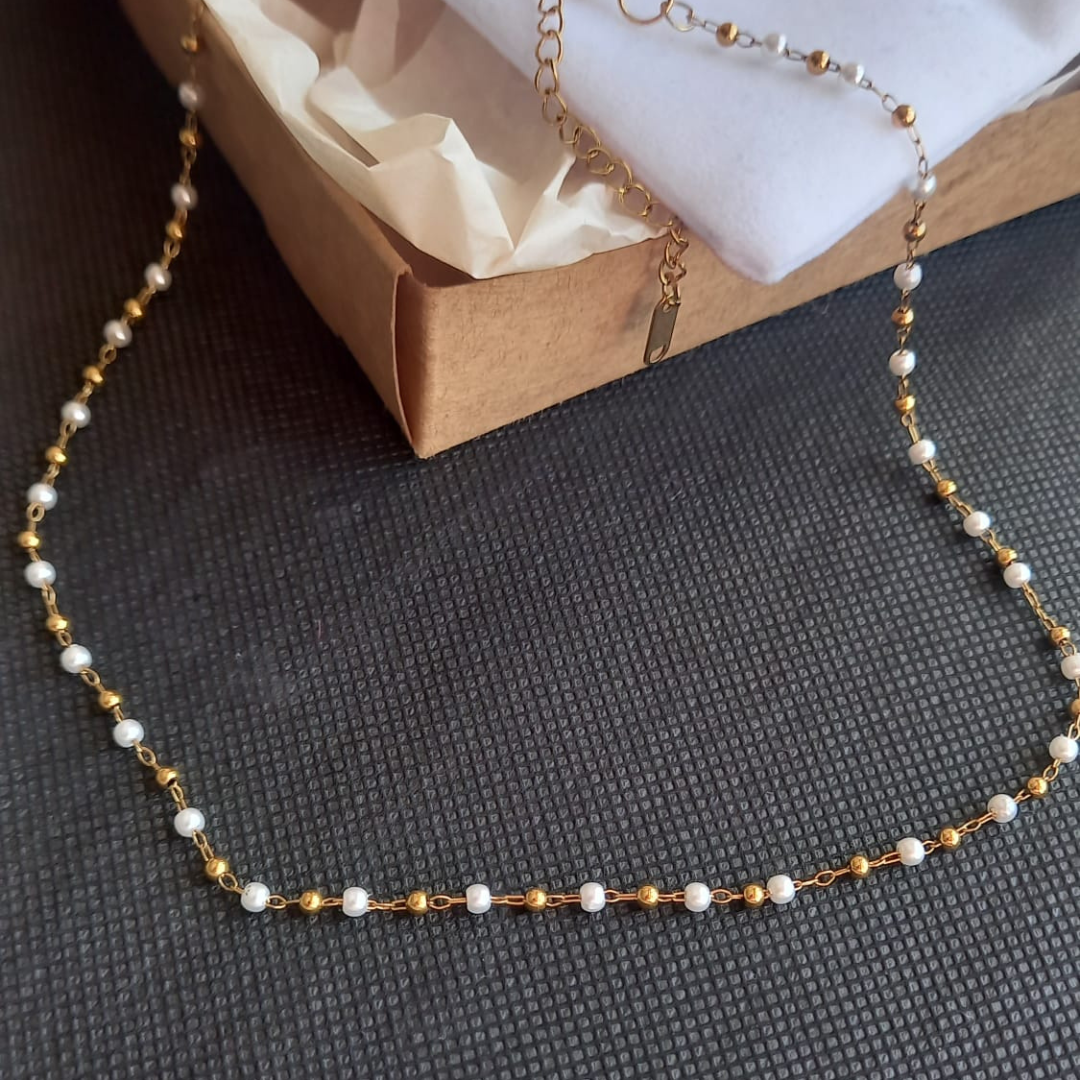 Collana Pearl Gold